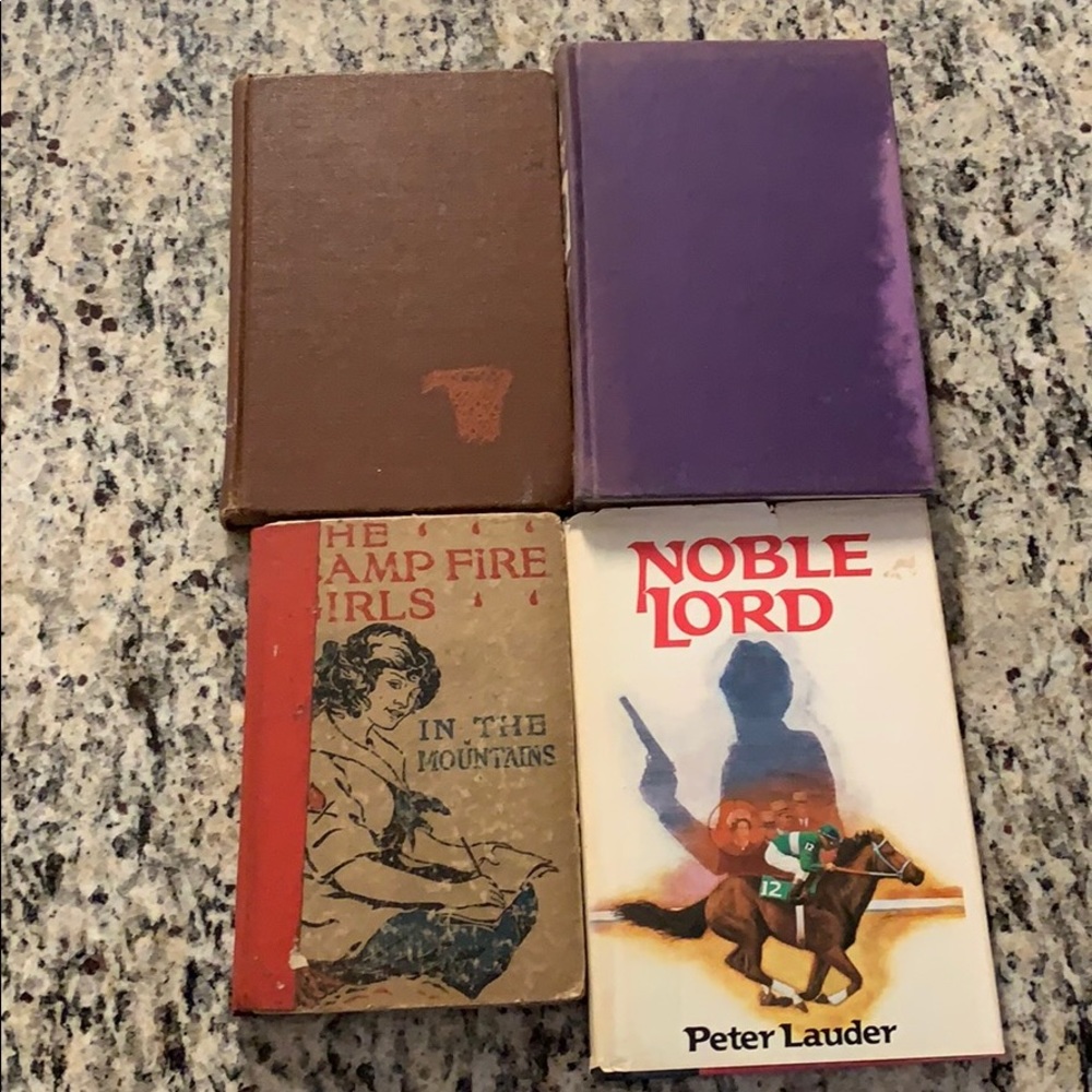 Lot of 4 Vintage Book 1914 - 1986 Hardcover